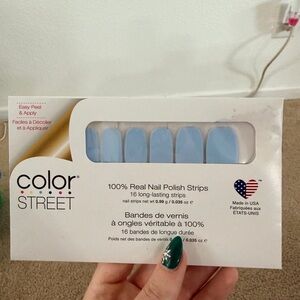 Color Street Sky Blue Nail Strips